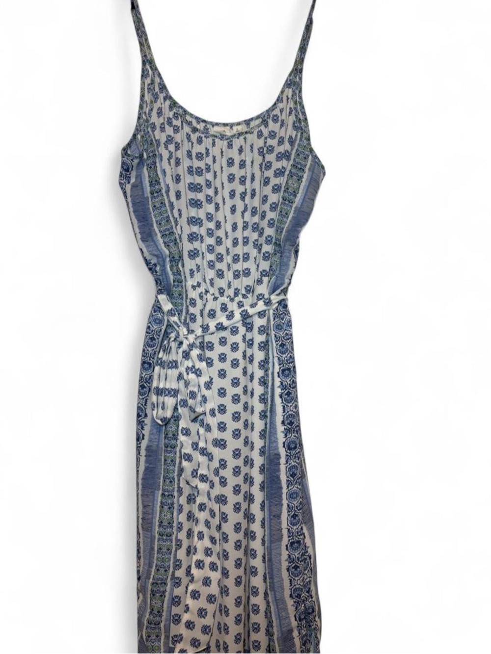 Gap Folk Art White/Blue Floral Maxi Dress - Picture 2 of 8